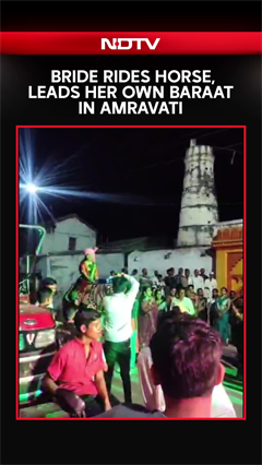 Video: Doctor Bride Breaks Cultural Norms, Rides Horse to Lead Her Own Baraat In Amravati