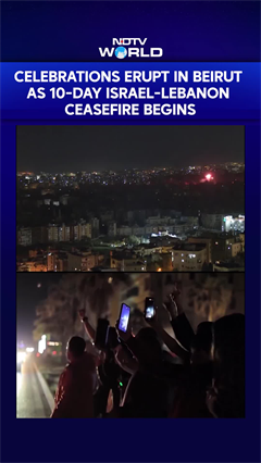 Lebanon Erupts In Celebrations As 10-Day Israel-Lebanon Ceasefire Begins