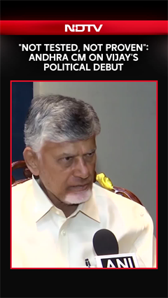 Andhra CM On Vijay's Political Debut:  "Not Tested, Not Proven"