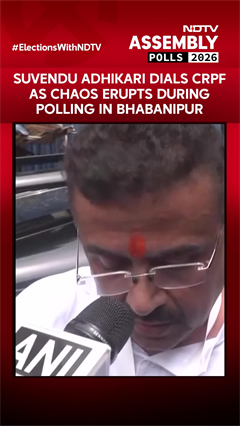 Suvendu Adhikari Dials The CRPF As Chaos Erupts During Polling In Bhabanipur Constituency