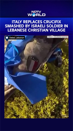 Italy Replaces Crucifix Smashed By Israeli Soldier In Lebanese Christian Village