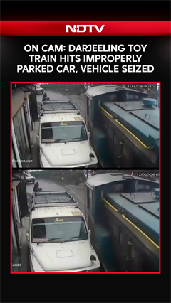 On Camera, Darjeeling Toy Train Hits Improperly Parked Car, Vehicle Seized, Case Registered