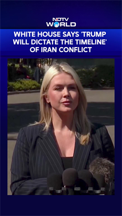 Trump Will Dictate The Timeline Of Iran Conflict, Says White House's Karoline Leavitt