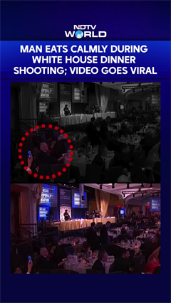 White House Shooting | Man Eats Calmly During White House Dinner Shooting; Video Goes Viral