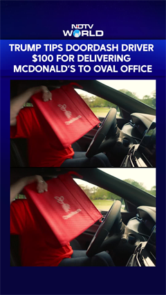 Trump Tips DoorDash Driver $100 For Delivering McDonald&rsquo;s To Oval Office
