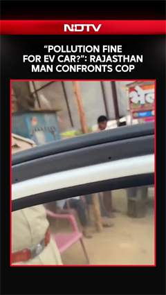 Viral Video: "Pollution Fine For EV Car?": Rajasthan Man Confronts Cop