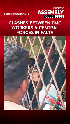 Bengal News | Falta Poll Chaos: Clashes Between TMC Workers & Central Forces Amid Voting Dispute