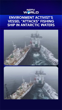 Enviroment Activist's Vessel "Attacks" Fishing Ship in Antarctic Waters