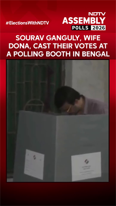 West Bengal Polls | Sourav Ganguly, Wife Dona Cast Their Votes At A Polling Booth In Bengal