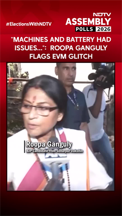 Video: Bengal Polls | 'Machines And Battery Had Issues...':  Roopa Ganguly Flags EVM Glitch