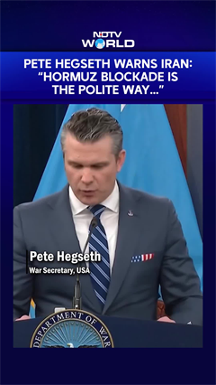 US Iran War | Pete Hegseth Warns Iran: &ldquo;Hormuz Blockade Is the Polite Way&hellip;&rdquo;