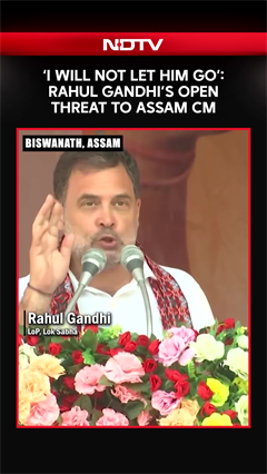 Assam Polls | "I Will Not Let Him Go": Rahul Gandhi's Open Threat To Assam CM Himanta Biswa Sarma