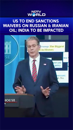 Video : US To End Sanctions Waivers Allowing India & Others To Buy Russian & Iranian Oil