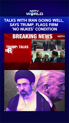 US Iran War | Talks With Iran Going Well, Says Trump, Flags Firm "No Nukes" Condition