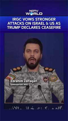 IRGC Vows Stronger Attacks on Israel & US As Trump Declares Ceasefire