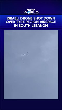 On Camera | Israeli Drone Shot Down Over Tyre Region In South Lebanon