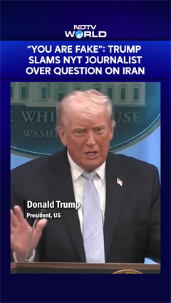&ldquo;You Are Fake&rdquo;: Trump Slams NYT Journalist Over Question On Iran