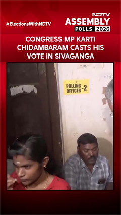 TN Assembly Polls 2026: Congress MP Karti Chidambaram Casts His Vote In Sivaganga