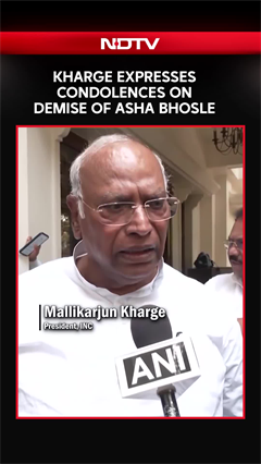 Asha Bhosle | Mallikarjun Kharge Expresses Condolences On Demise Of Asha Bhosle