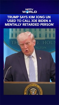 Trump Says Kim Jong Un 'Used To Call Joe Biden A Mentally Retarded Person'