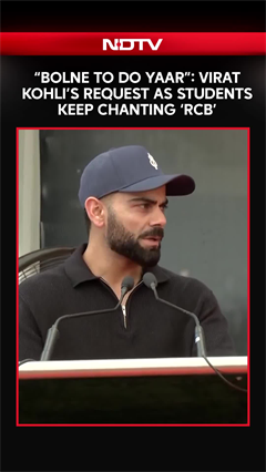 Virat Kohli's Request As Students Keep Chanting 'RCB'