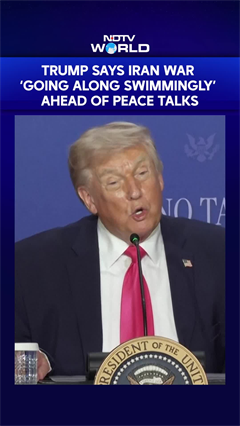 Trump Says Iran War &lsquo;Going Along Swimmingly&rsquo; Ahead Of Peace Talks