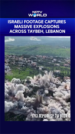Video: Israeli Footage Captures Massive Explosions Across Taybeh, Lebanon