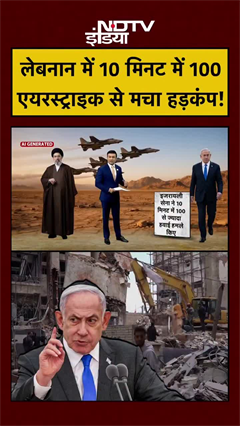लेबनान में 10 मिनट में 100 एयरस्ट्राइक से मचा हड़कंप!