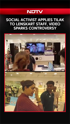 Lenskart News | Social Activist Applies Tilak To Lenskart Staff, Video Sparks Controversy