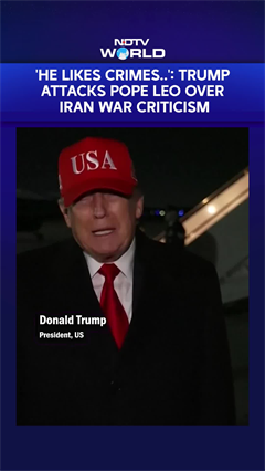 "Not A Big Fan Of Pope Leo": Trump's Jab After His Criticism Of Iran War