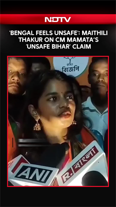 "Bengal Feels Unsafe":Maithili Thakur Slams CM Mamata's Claim