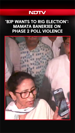 "BJP Wants To Forcefully Rig Election": Mamata Banerjee On Bengal Phase 2 Poll Violence