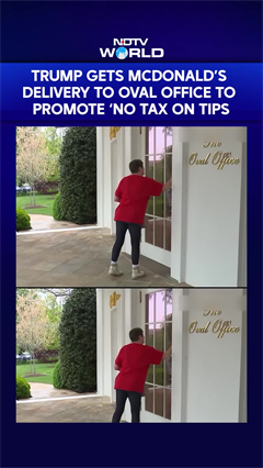 Trump Gets McDonald's Delivery Via DoorDash Driver To Promote 'No Tax On Tips' Policy