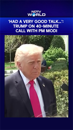 "We Had A Very Good Conversation": Trump On Phone Call With PM Modi