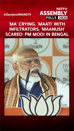 'Ma' Crying, 'Maati' With Infiltrators, 'Maanush' Scared: PM Modi's Bengal Speech