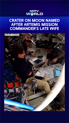 Video: Crater On Moon Named After Artemis Mission Commander's Late Wife