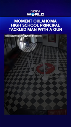 Oklahoma School Shooting | Moment Oklahoma High School Principal Tackled Man With A Gun