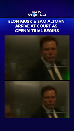 Elon Musk & Sam Altman Arrive At Court As OpenAI Trial Begins