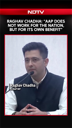 Raghav Chadha: &ldquo;AAP Does Not Work For The Nation, But For Its Own Benefit&rdquo;