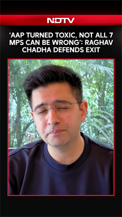 &lsquo;AAP Turned Toxic, Not All 7 MPs Can Be Wrong&rsquo;: Raghav Chadha Defends Exit, Merger With BJP
