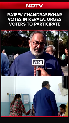 Kerala Elections 2026 | Rajeev Chandrasekhar Votes In Kerala, Urges Voters To Participate