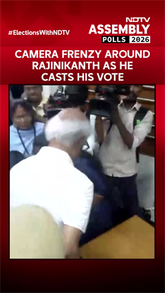 Superstar Rajinikanth Casts His Vote Amid Camera Frenzy | Tamil Nadu Elections 2026