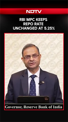 RBI Keeps Repo Rate Unchanged At 5.25%, Says Its 'Prudent To Wait And Watch'