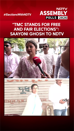 Bengal Elections | "TMC Stands For Free And Fair Elections": Saayoni Ghosh To NDTV
