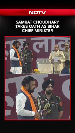 Video: Samrat Choudhary Takes Oath, Becomes BJP's 1st CM In Bihar
