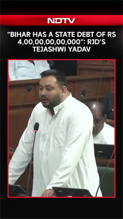 "Bihar Has A State Debt Of Rs 4,00,00,00,00,000": Opposition Leader Tejashwi Yadav