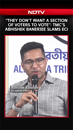 TMC's Abhishek Banerjee Hits Out At The Election Commission Over Voter Deletion