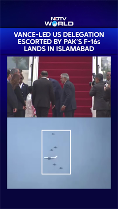 Pakistan's F-16 Fighter Jets Escort Vance-Led Delegation Into Islamabad For US-Iran Peace Talks