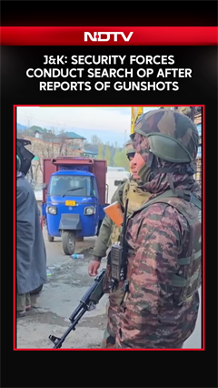 Video: Army, CRPF & Police Conduct Joint Search Ops After Gunshots Reported In J&K's Ganderbal