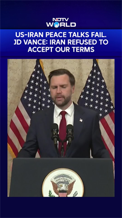 No Breakthrough In US-Iran Peace Talks, JD Vance Says 'Iran Refused To Accept Our Terms'